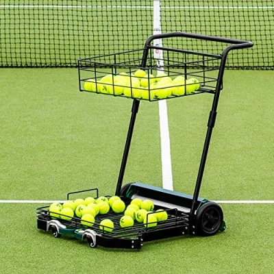 Image of Vermont Tennis Ball Collector Mower Easy Collection Coaching Trolley