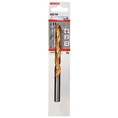 Image of Bosch 2608596761 11.0 x 94 142 mm DIN338 HSS TiN Drill Bits