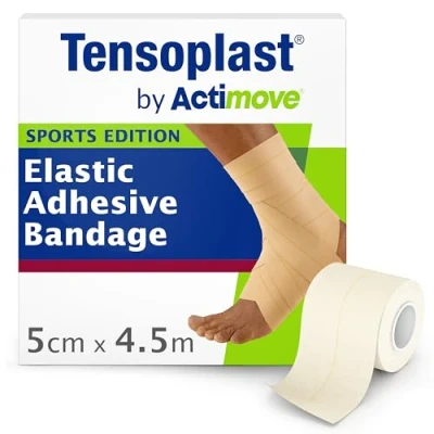 Image of Tensoplast by Actimove Sports Edition EAB Tape for Firm Compression, with Medium Support Joints, 5 cm x 4.5 m, Cream, 1 Roll