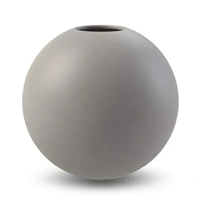 Image of Ball Vase 20cm Grey