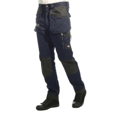 Image of Lee Cooper LCPNT245 Men&#039;s Workwear Stretch Cargo Pants, Navy, 30W / 31L