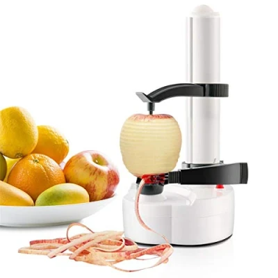 Image of Paramount City Electric Potato Peeler, Automatic Rotating Apple Peelers Peeling Machine Fruits Vegetable Cutter Kitchen Tool（White）