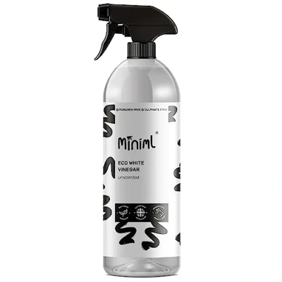 Image of Miniml Eco White Vinegar Cleaning Unscented 750ml All Natural Multi Surface &amp; Purpose Cleaner, Limescale Remover, Laundry Softener More 100% Vegan Cruelty Free