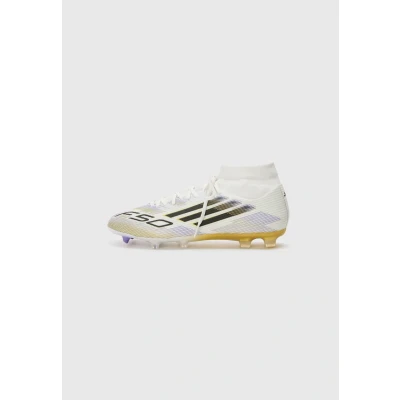Image of adidas Performance F50 League FG/MG Football boots firm ground White/core black/goldcoloured, Men&#039;s, Size: 8.5, black/gold/coloured shoes