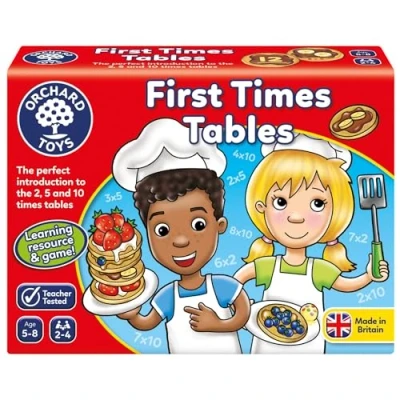 Image of Orchard Toys First Times Tables Game, Helps Teach 2, 5 and 10 Tables, Multiplication Perfect for children age 8, Educational Maths Game