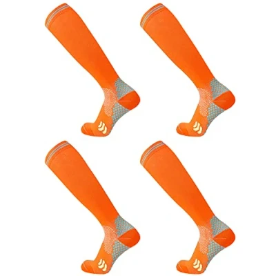Image of Compression Socks (2 Pair) for Men and Women 20 30 mmHg Stockings Circulation Cycling Running Support