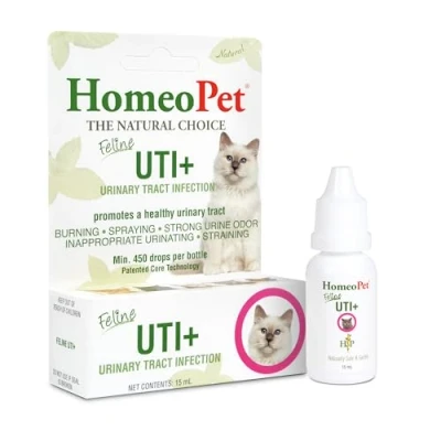 Image of HomeoPet Feline UTI Plus Urinary Tract Relief, Support for Cats, 15 Milliliters