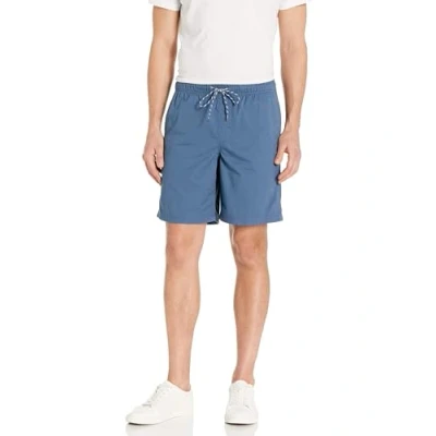 Image of Amazon Essentials Men&#039;s 8&quot; Inseam Relaxed Fit Drawstring Walk Short (Available in Plus Size), Blue, XS