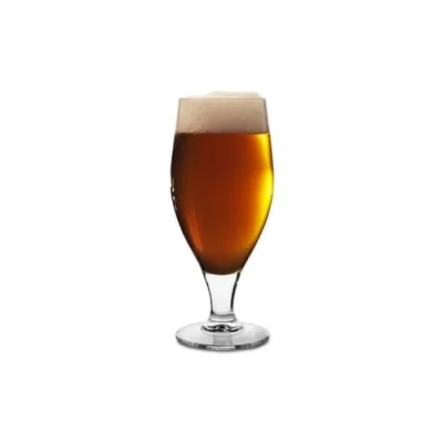 Image of Cervoise Stemmed Beer Glasses 11.3oz Lined and CE Stamped at 10oz Pack of 6 32cl Glasses, Stem