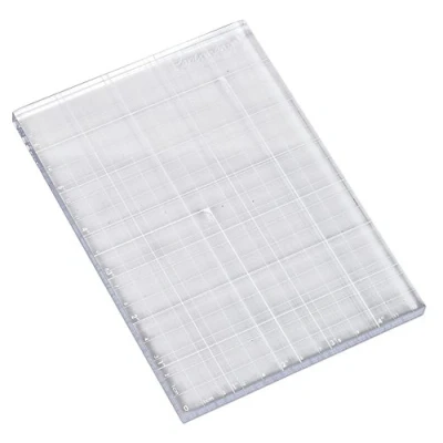 Image of Docrafts 5 x 7 Inch Clear Stamp Block, White