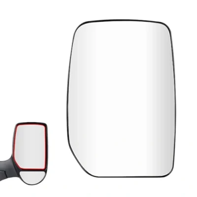 Image of SENZEAL Wing Mirror Upper Glass Heated Right for Ford Transit MK6 MK7 2000 2013 Driver Side Replacement 4059964 YC15 17K740 AA (Right)