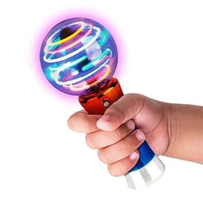 Image of Light Up Magic Ball Toys Wands, Flashing LED for Kids Boys Girls, Spinning Glow in the Dark Wand, Birthday Gifts Party Favor Sensory Autism