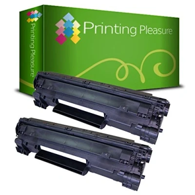 Image of Printing Pleasure Twin Pack CB435A 35A Black Compatible Toner Cartridges for use in HP Laserjet P1005, P1006, P1007, P1008, P1009