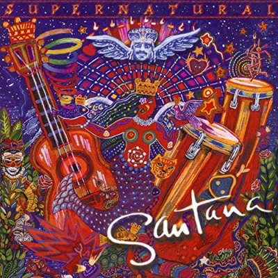 Image of Santana Supernatural 25th Anniversary Blue vinyl Sealed 2024 UK 2 LP set 198028292313