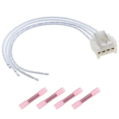 Image of ECSiNG Car Taillight Wire Harness Connector 4 Pin Rear Light Loom Wiring Plug 20cm 12495980 46556347 Compatible with Fiat Punto Alfa Romeo 147