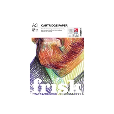 Image of Frisk Cartridge Drawing Sketching Paper Pad A3 110gsm, White