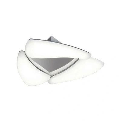 Image of Mistral Flush Ceiling 18W LED 3000K, 1620lm, Polished Chrome, Frosted Acrylic