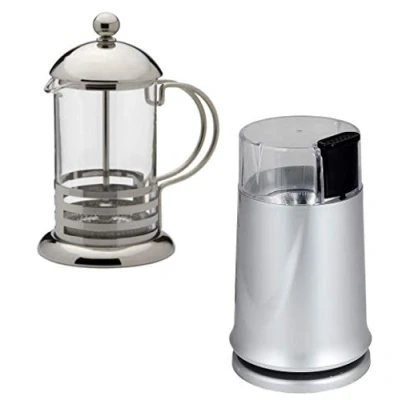 Image of Kabalo 150W Electric Coffee Bean Grinder with 350ml Stainless Steel Glass Cafetiere