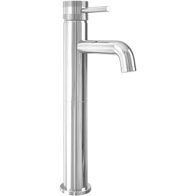 Image of Core Chrome Finish Modern Round Style Tall Mono Basin mixer Bathroom Tap