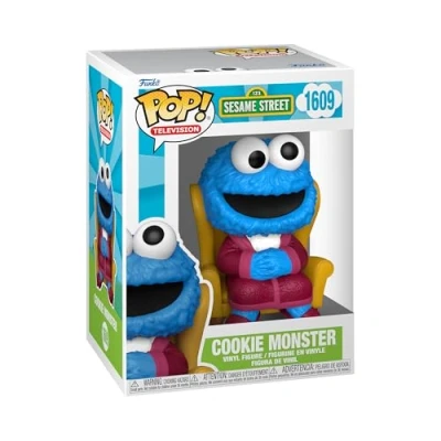 Image of Funko Pop! TV: SS Cookie Monster Sesame Street Collectable Vinyl Figure Gift Idea Official Merchandise Toys for Kids and Adults TV Fans Model Collectors Display
