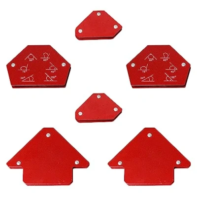 Image of RIVERWELD Magnetic Welding Holder Set Steel Fixed Angle Soldering Positioner Tool Holding Power Accessories Max Pull Force 10 kg 6pcs