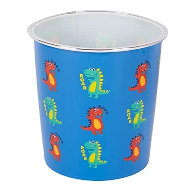 Image of RSW Dinosaur Design Plastic Kids Waste Paper Bin (1)