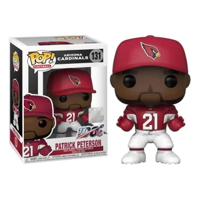 Image of Funko POP! Vinyl: NFL: Cardinals Patrick Peterson (Home Jersey) Collectable Vinyl Figure Gift Idea Official Merchandise Toys for Kids &amp; Adults Sports Fans Model Collectors