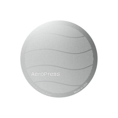 Image of AeroPress Stainless Steel Reusable Filter Metal Coffee for Original &amp; Go Makers, 1 Pack, Filter, Gray