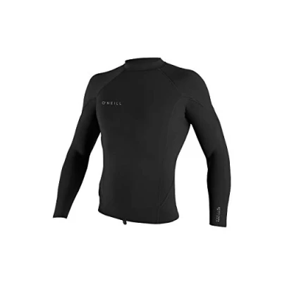 Image of O&#039;NEILL Men&#039;s Reactor 2 1.5mm L/S Top Wetsuit Black/Black/Black/Medium