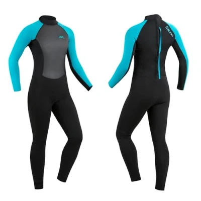 Image of Urban Beach Women&#039;s Sailfin Full Length Wetsuit, Blue, L