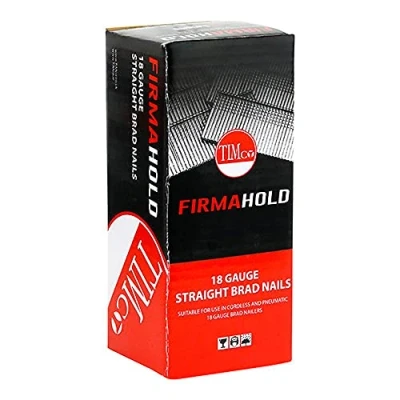 Image of TIMCO FirmaHold Collated Brad Nails 18 Gauge 32mm Silver Pack of 5000