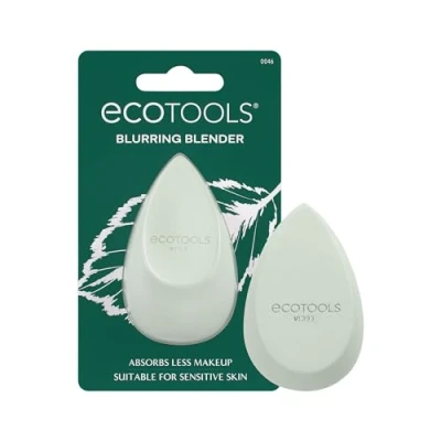 Image of EcoTools Blurring Blender Makeup Sponge, Blending Sponge For Blurred Skin, Liquid &amp; Cream Foundation, Cloud Coverage Memory Foam, Eco Friendly, Latex Free, Cruelty Free Vegan 1 Count