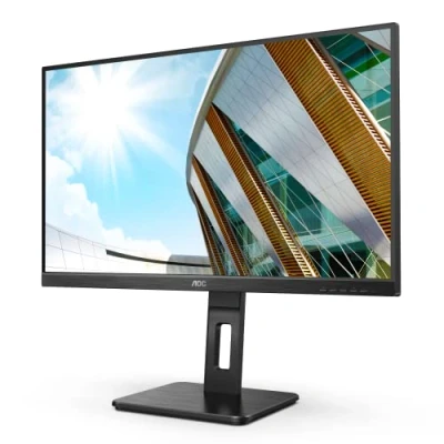 Image of AOC U27P2CA 27 Inch 4K UHD Monitor, 60Hz, IPS, USB C Docking with 65w Power delivery, Height Adjust, Speakers, HUB (3840x2160@ 350 cd/m², HDMI 2.0 x 2 / DisplayPort 1.2 1 1)