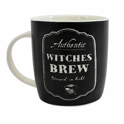 Image of Something Different Enamel Mug Witches Brew 1 Piece White 325 ml