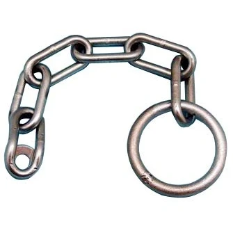 Image of Trailer Safety CHAIN, Secondary Coupling, Unbraked, Ring, Breakaway Chain. Hitch