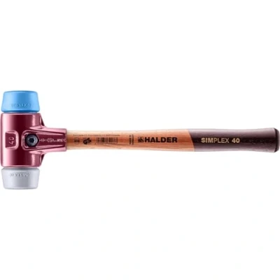Image of Halder 3013040 &quot;Simplex Soft Face TPE Mid/TPE Soft&quot; Mallet, Multi Colour, 40 mm