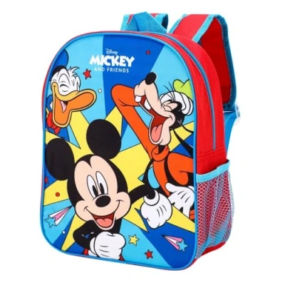 Image of Children&#039;s Mickey Mouse Backpack Rucksack Boys School Nursery Travel Bag 30cm