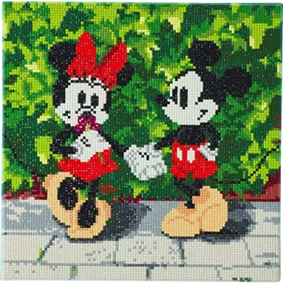 Image of Craft Buddy Crystal Art CAK DNY703M Minnie and Mickey, 30x30cm Kit