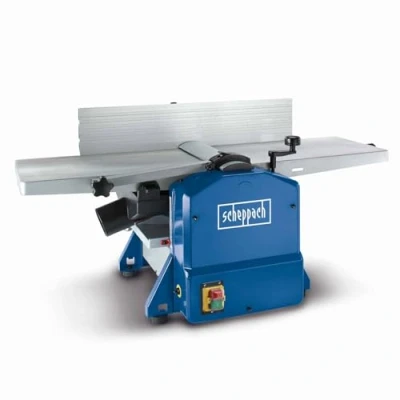 Image of Scheppach HMS1070 Planer Thicknesser 1500W 254mm Width 120mm Height Dual HS Blade Tilting Fence 2mm Chip Removal
