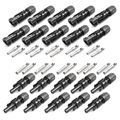 Image of 10 Pairs MC4 Male Coupling Connectors 10mm² PV KST4/10II &amp; KBT4/10II