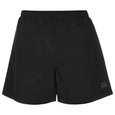 Image of Slazenger Men&#039;s Swimming Shorts Summer Beach Bermuda Shorts, Black, XL