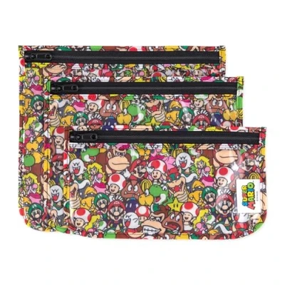 Image of Bumkins Travel Bag, Nintendo Super Mario Toiletry Bag Baby TSA Approved Zipper Pocket Quart Size Transparent Organizing Diaper Bags Makeup Accessories