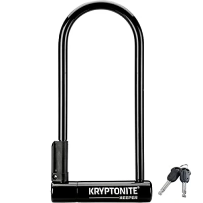 Image of Kryptonite Keeper 12 Long Shackle Sold Secure Silver w/bracket Lock