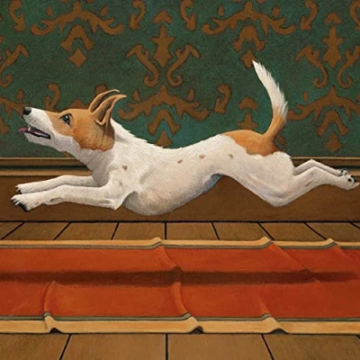 Image of Beautiful Jack Russell Oil Painting Greeting Card Gavin Watson Artwork