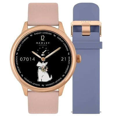 Image of RADLEY Women Digital Quartz Watch with Leather Strap RYS19 2130 SET