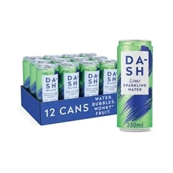 Image of Dash Lime Sparkling Water 330ml (Pack of 12) DBL007
