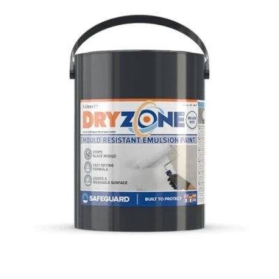 Image of Dryzone Anti Mould Paint 5L White Resistant For 5 Years, 50m² 60m² coverage