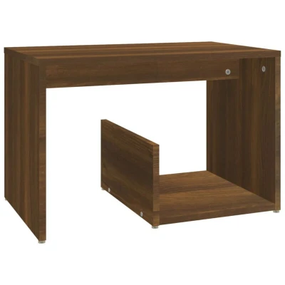 Image of vidaXL Side Table Brown Oak 59x36x38 cm Engineered Wood