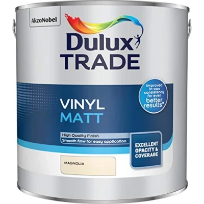 Image of Dulux Trade Vinyl Matt Magnolia 2.5L