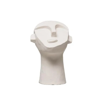 Image of Bloomingville Sculpture, cement, White